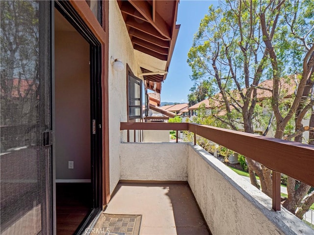 view of balcony