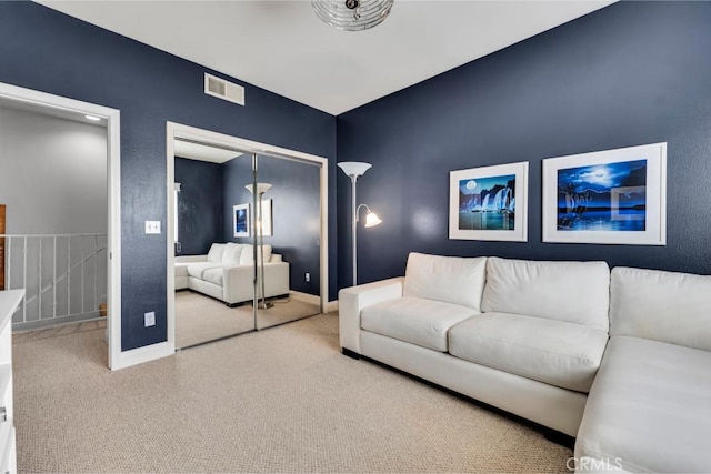 7132 Farralone Ave Unit 203, Canoga Park, CA 91303 - carpeted living room with baseboards and visible vents