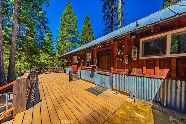 view of deck