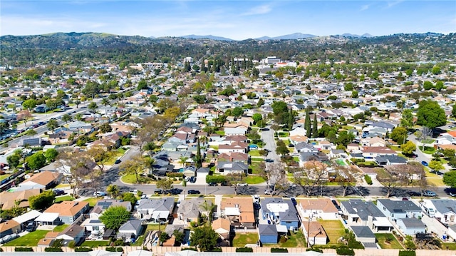 14948 Flomar Dr, Whittier, CA 90603 - drone / aerial view featuring a residential view and a mountain view