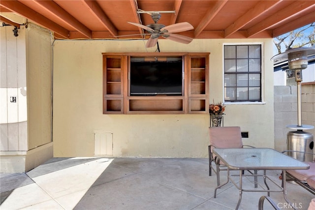 14948 Flomar Dr, Whittier, CA 90603 - view of patio / terrace with ceiling fan