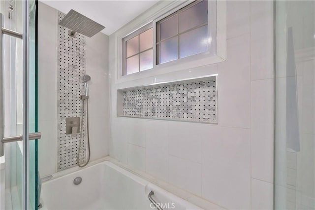 15803 Silvergrove Dr, Whittier, CA 90604 - bathroom with a bath and tiled shower