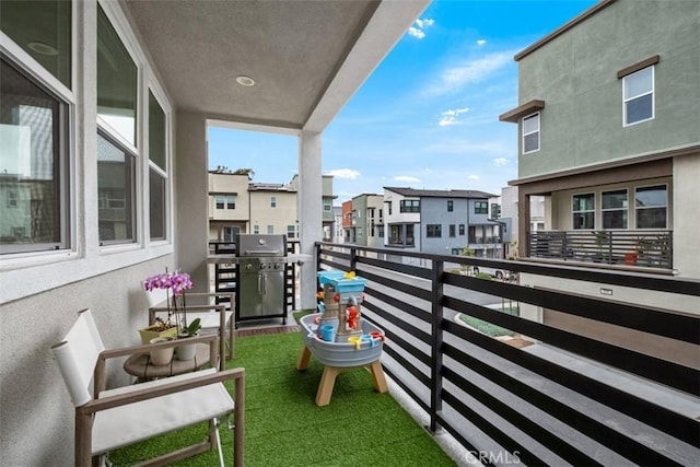 146 Fable, Irvine, CA 92618 - balcony with a grill and a residential view