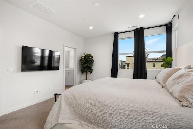 146 Fable, Irvine, CA 92618 - carpeted bedroom featuring recessed lighting, baseboards, and ensuite bath