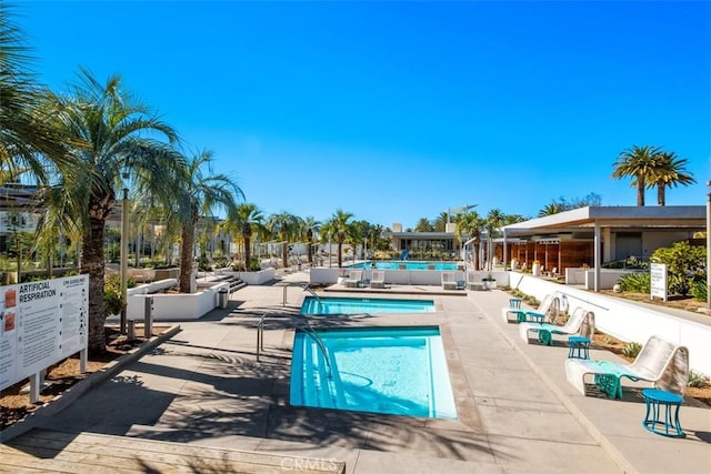146 Fable, Irvine, CA 92618 - community pool with mail area, a hot tub, and a patio