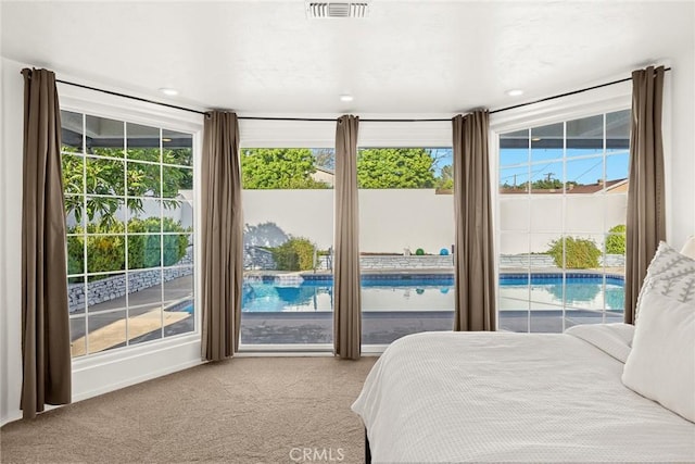 108 N Hacienda Ave, Glendora, CA 91741 - carpeted bedroom with access to exterior