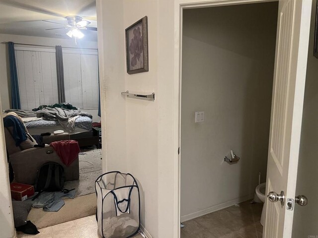 1160 Vallejo St, Perris, CA 92571 - bathroom featuring toilet and a ceiling fan