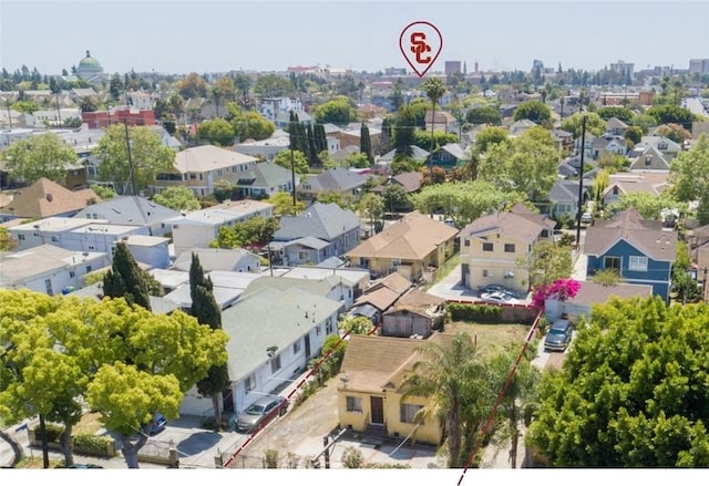 bird's eye view featuring a residential view