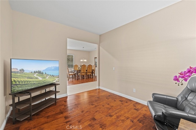 562 Silverhawk Dr, Corona, CA 92879 - living area featuring wood finished floors and baseboards