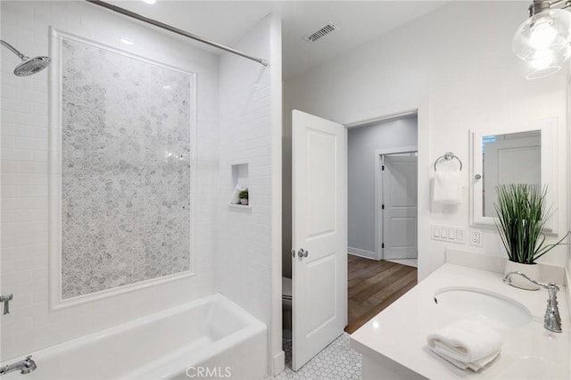 1524 Wollacott St, Redondo Beach, CA 90278 - full bath featuring vanity, bathing tub / shower combination, and tile patterned flooring