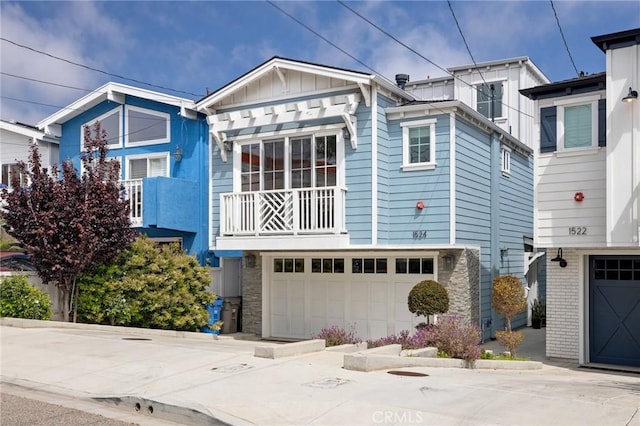 1524 Wollacott St, Redondo Beach, CA 90278 - view of front of house with a garage and board and batten siding