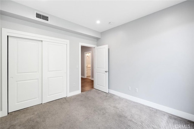 1524 Wollacott St, Redondo Beach, CA 90278 - unfurnished bedroom featuring carpet floors, baseboards, a closet, and recessed lighting