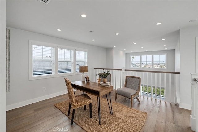 1524 Wollacott St, Redondo Beach, CA 90278 - dining space with light wood-type flooring, recessed lighting, and baseboards