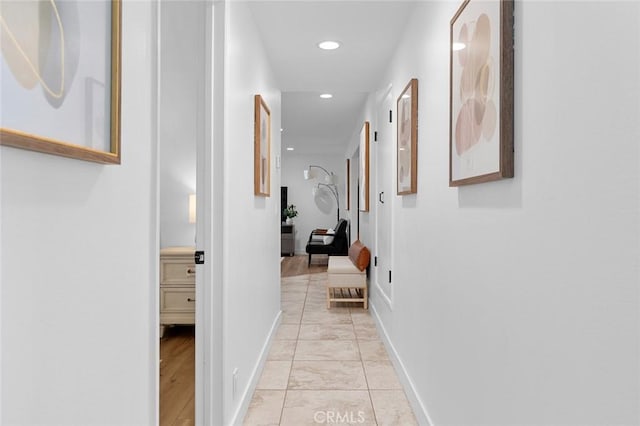 6582 Corrine Cir, Huntington Beach, CA 92647 - hallway with recessed lighting and baseboards