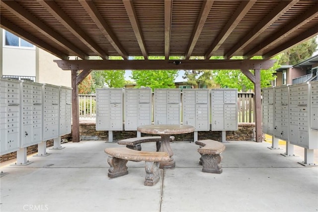 surrounding community featuring mail area