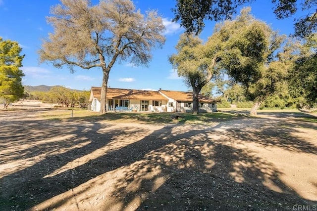 view of rear view of property