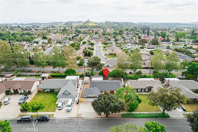 572 E Ghent St, San Dimas, CA 91773 - birds eye view of property featuring a residential view