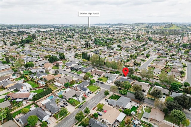 572 E Ghent St, San Dimas, CA 91773 - bird's eye view featuring a residential view