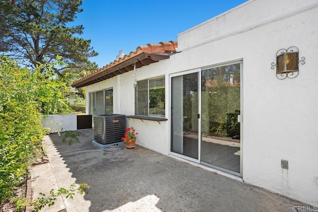 view of patio / terrace with cooling unit