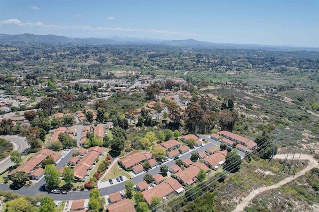 1982 Fairlee Dr, Encinitas, CA 92024 - aerial overview of property's location featuring mountains and nearby suburban area