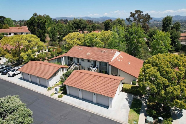 1982 Fairlee Dr, Encinitas, CA 92024 - view from above of property with a mountain backdrop