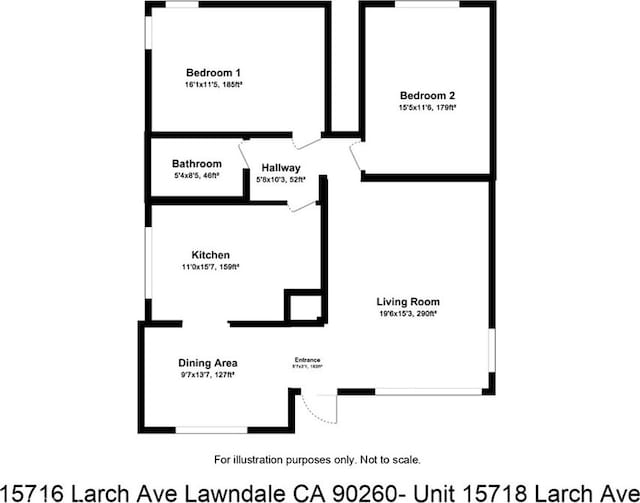 15716 Larch Ave, Lawndale, CA 90260 - view of layout