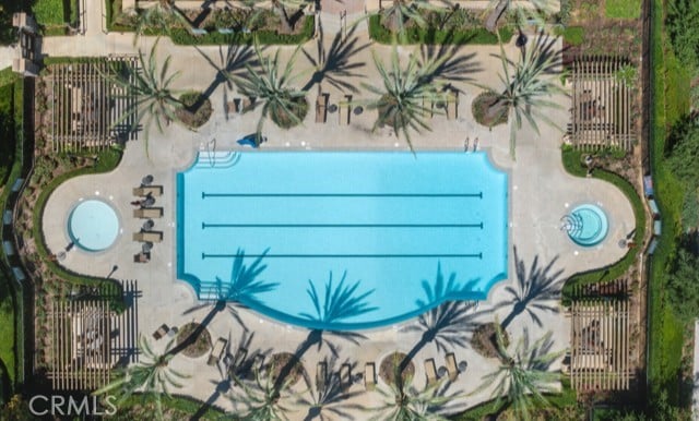 900 N Primrose Ln Unit A, Azusa, CA 91702 - aerial view of a pool area
