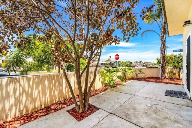 view of patio / terrace with a fenced backyard