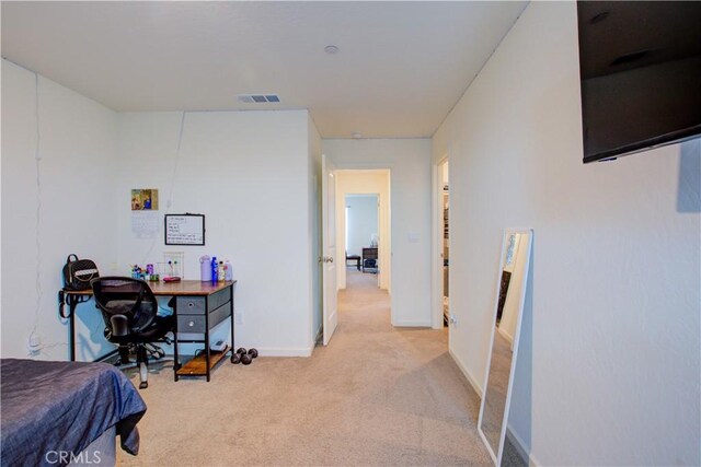 218 Bryce Canyon Ct, Merced, CA 95341 - carpeted bedroom featuring baseboards and a desk