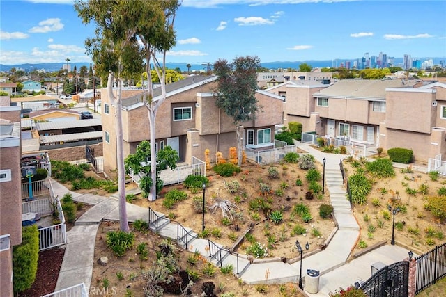 birds eye view of property featuring a residential view