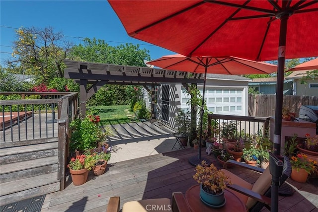 17557 Gilmore St, Lake Balboa, CA 91406 - view of wooden deck