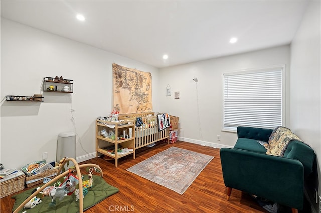985 S Idaho St Unit 46, La Habra, CA 90631 - bedroom with wood finished floors, baseboards, and recessed lighting