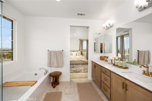 31768 Constellation Dr, Menifee, CA 92586 - ensuite bathroom with plenty of natural light and a bath