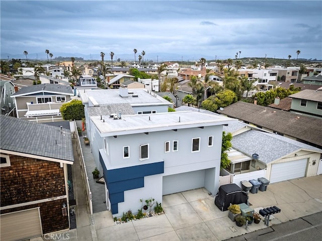 aerial view featuring a residential view