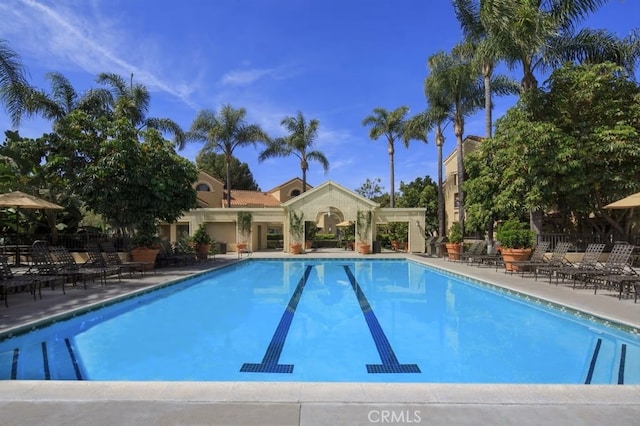 view of pool