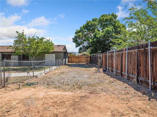 view of yard with fence private yard