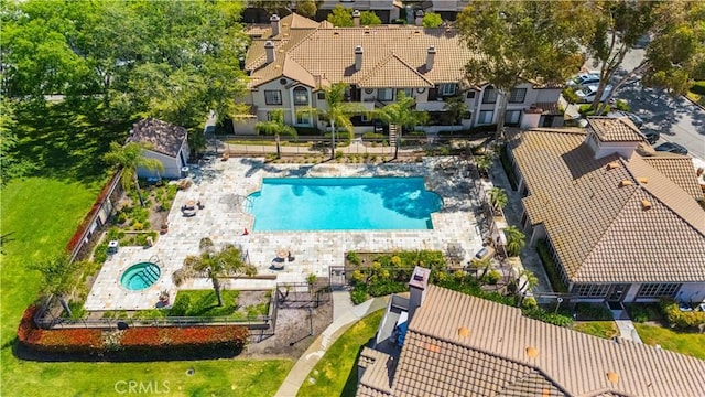 12584 Atwood Ct Unit 1215, Rancho Cucamonga, CA 91739 - aerial view of a pool