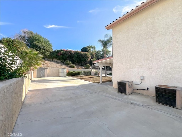 6926 Orozco Dr, Riverside, CA 92506 - view of patio featuring central air condition unit