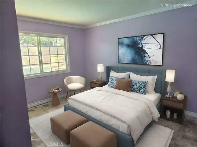 13511 Epping Way, Tustin, CA 92780 - bedroom with baseboards and ornamental molding