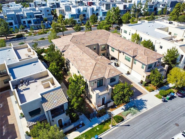 bird's eye view with a residential view