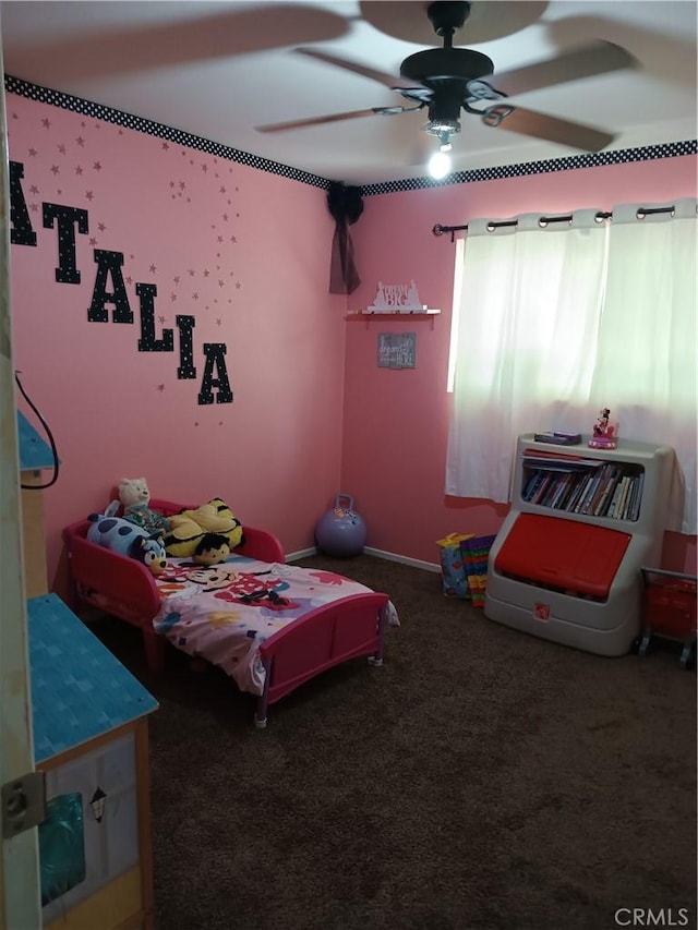 12426 2nd St, Yucaipa, CA 92399 - bedroom featuring carpet and ceiling fan