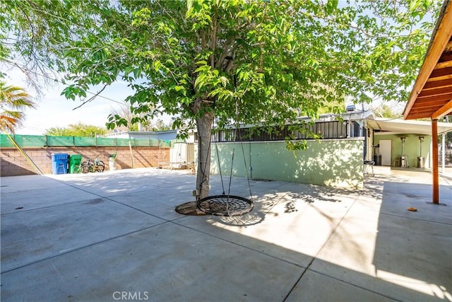 view of patio / terrace featuring a fenced backyard