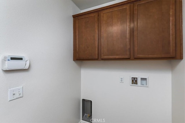 laundry area with cabinet space and washer hookup