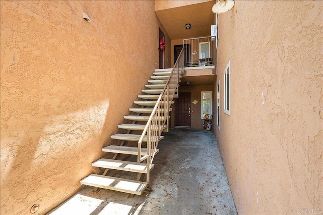 view of stairs