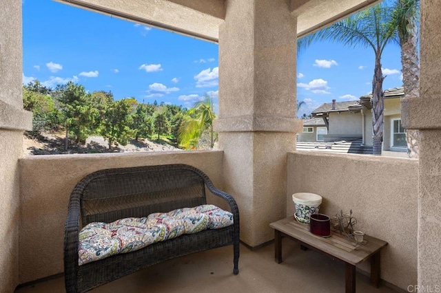 view of balcony