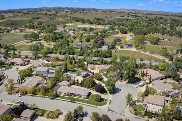 bird's eye view with a residential view