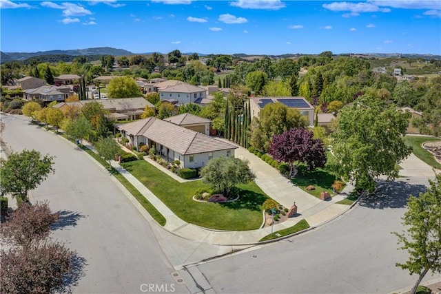 aerial view featuring a residential view
