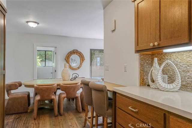 interior space with light wood-style flooring