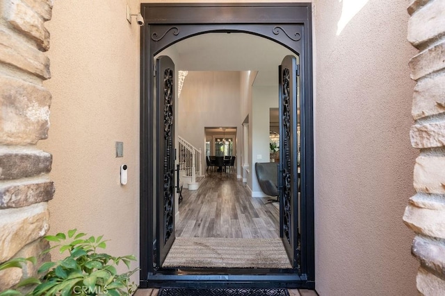 view of exterior entry