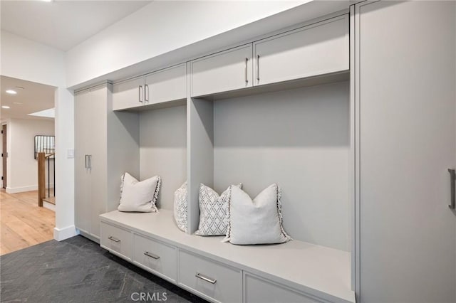 932 9th St, Manhattan Beach, CA 90266 - mudroom with recessed lighting, wood finished floors, and baseboards